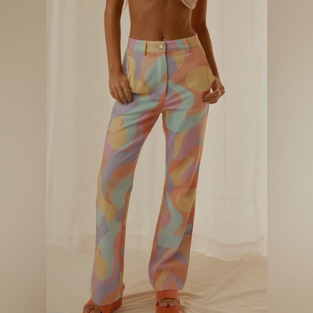 Petite Peppermayo Funky High Rise Flare Jeans
